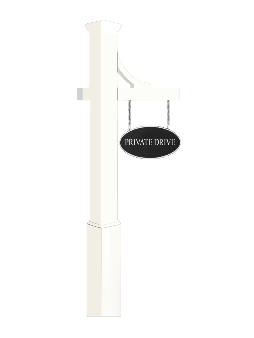 Sign Posts Installed by Empire Mailboxes